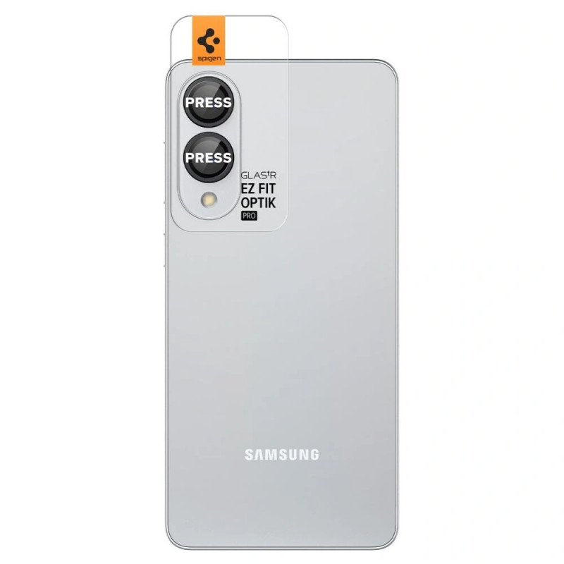 Spigen Optik Pro Glas.tR EZ Fit AGL09413 Protezione per fotocamera per Samsung Galaxy S25 Edge, nero (2 pz)