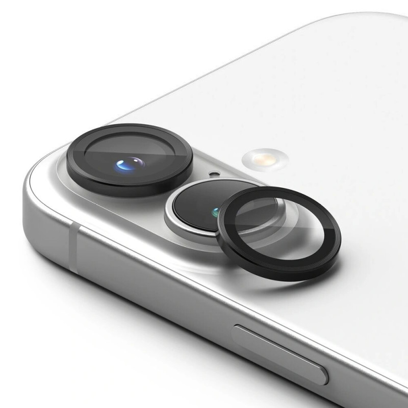 Protezione per fotocamera Ringke per Apple iPhone 16 / 16 Plus, nera (2 pz)