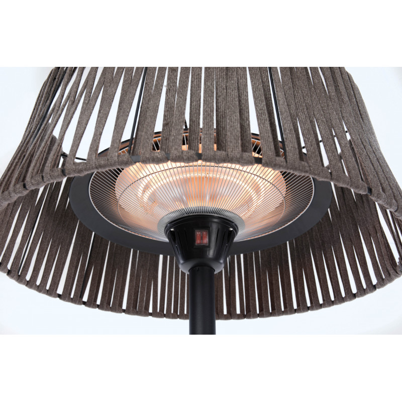 Stufa a infrarossi da terra Sunred ARTIX M-SO BROWN Corda Bright, 2100 W, marrone, IP44