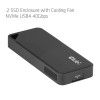 Custodia per SSD M.2 NVMe Club3D CAC-2510 con ventola, USB4