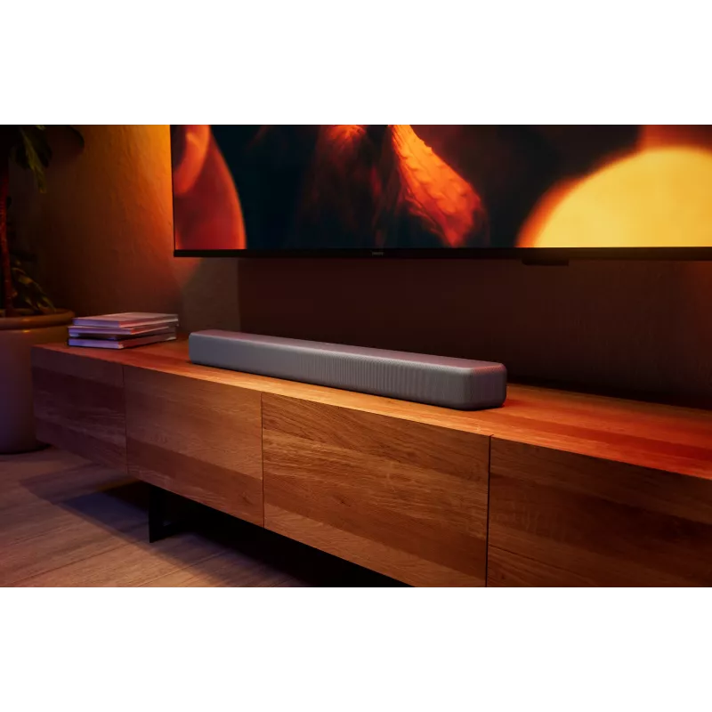 Philips TAB5601/10 soundbar 2.1 con subwoofer wireless, nera