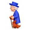 Minix Queen Elizabeth - Statuina da collezione Queen Elizabeth II con Corgi