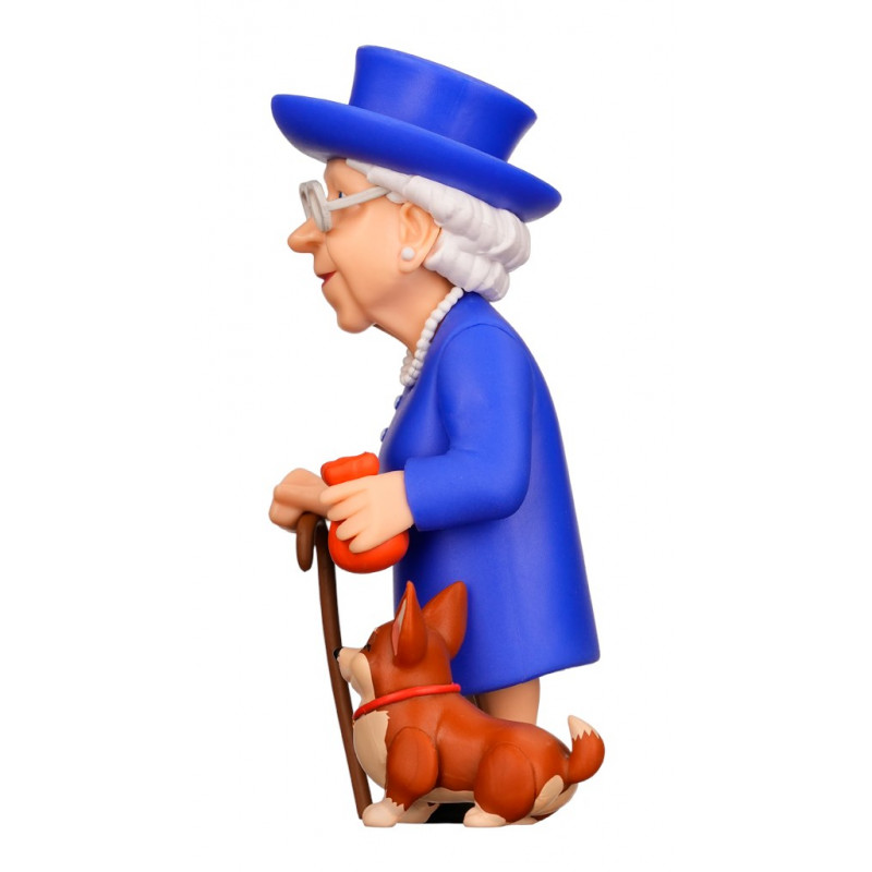 Minix Queen Elizabeth - Statuina da collezione Queen Elizabeth II con Corgi