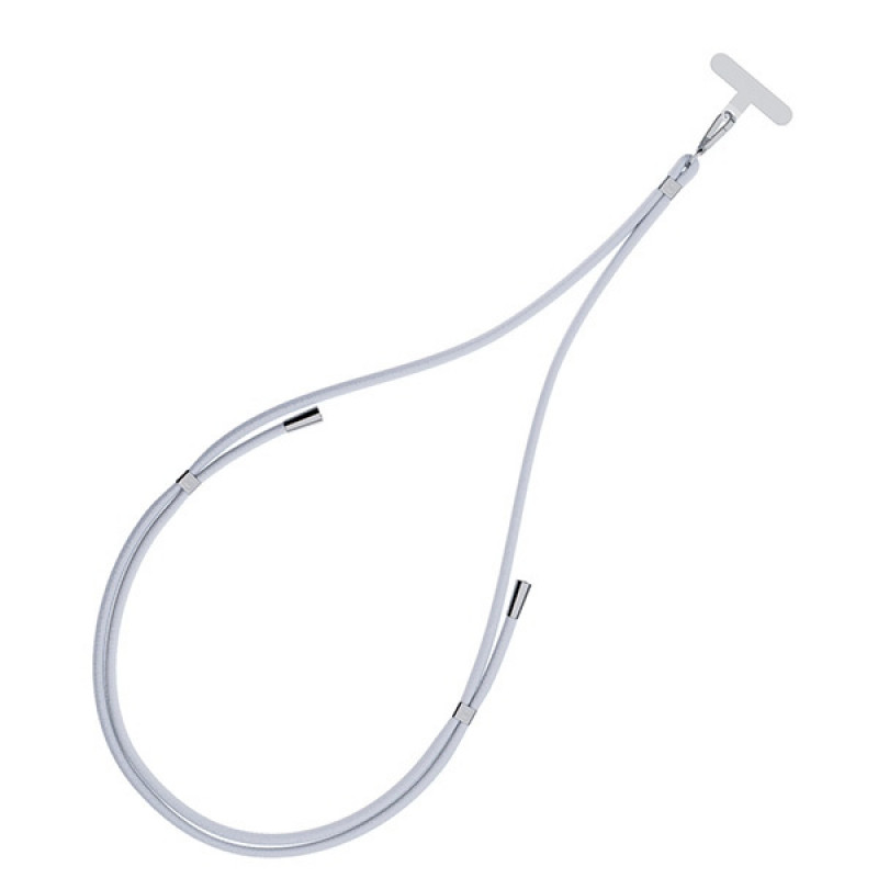 Laccetto per telefono 3MK EasyClip, grigio / argento