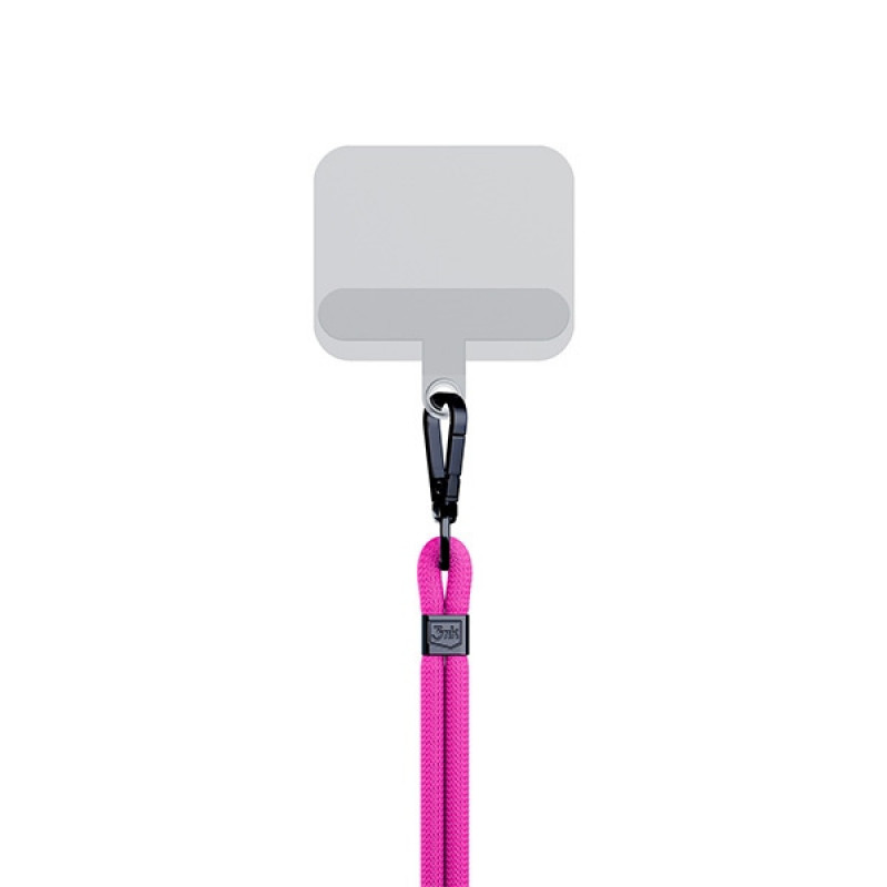 Cordoncino per telefono 3MK EasyClip, rosa / nero