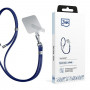 Cordino per telefono 3MK EasyClip, Blu scuro / Argento