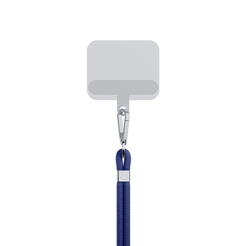 Cordino per telefono 3MK EasyClip, Blu scuro / Argento
