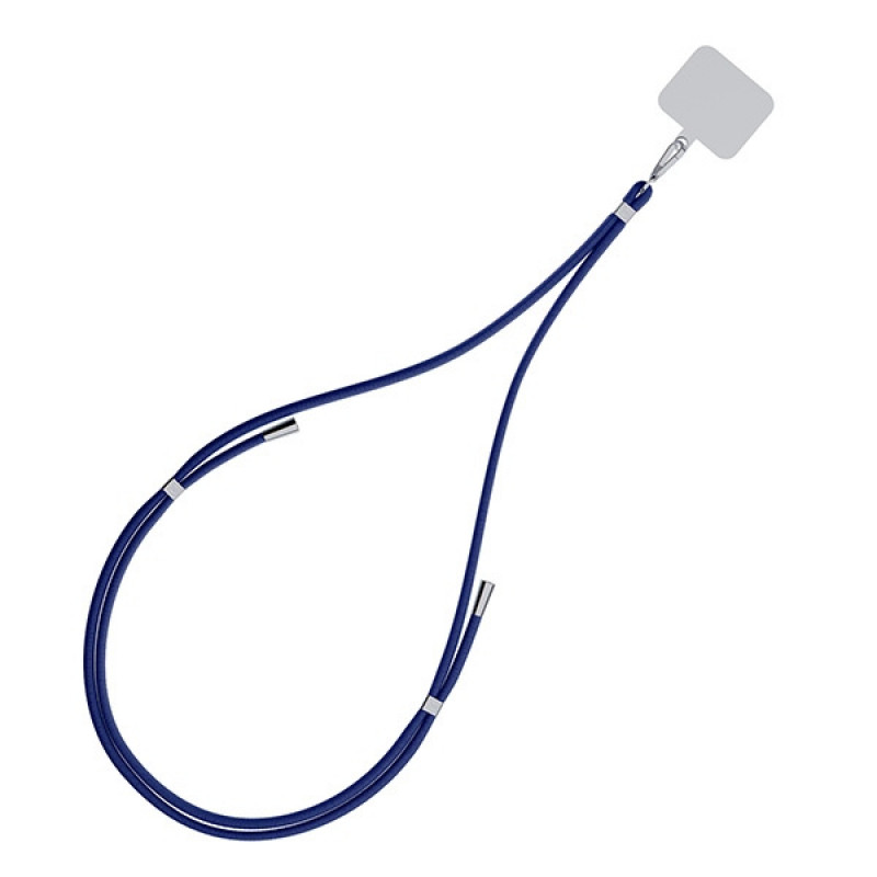 Cordino per telefono 3MK EasyClip, Blu scuro / Argento