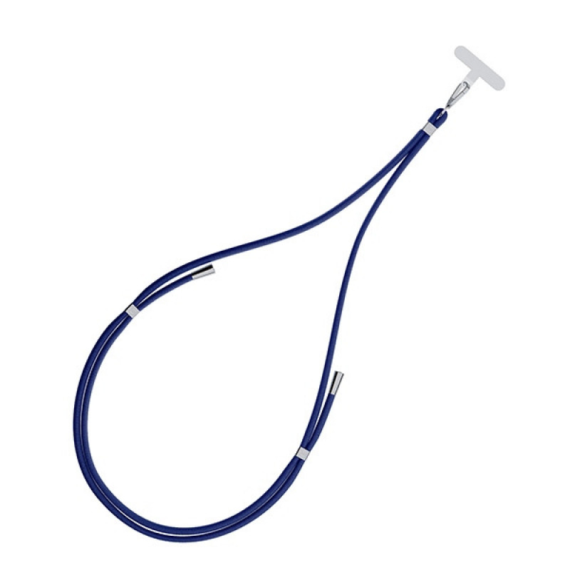 Cordino per telefono 3MK EasyClip, Blu scuro / Argento