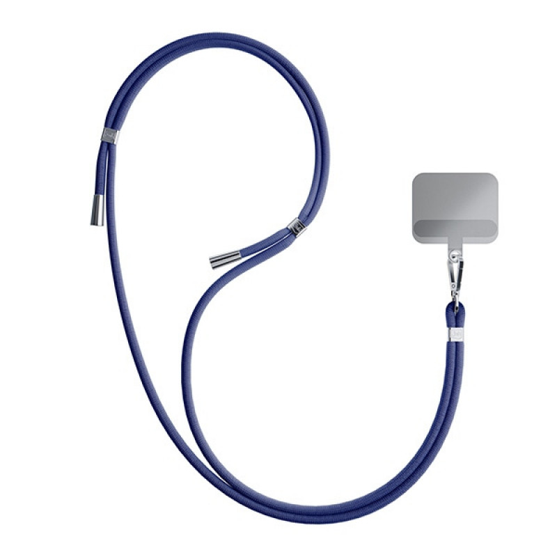 Cordino per telefono 3MK EasyClip, Blu scuro / Argento