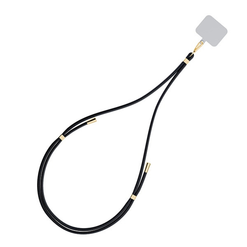 Cordino per telefono 3MK EasyClip, nero / oro