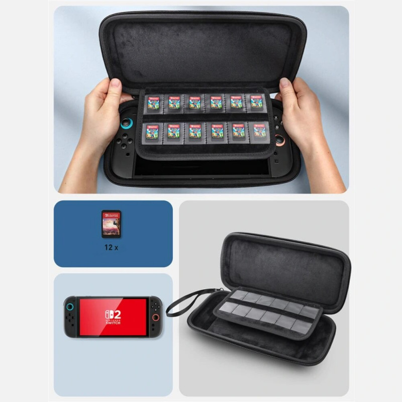 Custodia mini da trasporto Supcase per Nintendo Switch 2, nera