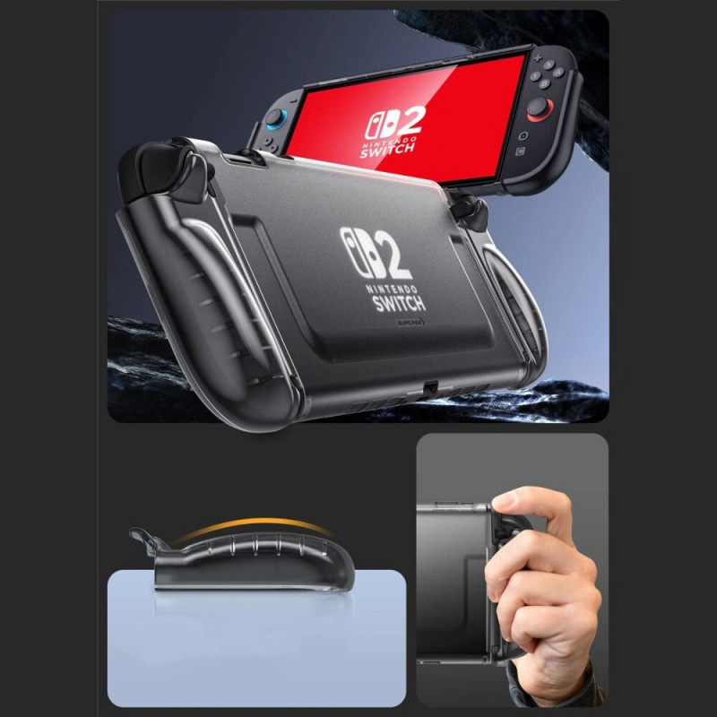 Custodia Crystal Supcase per Nintendo Switch 2, Frost Black