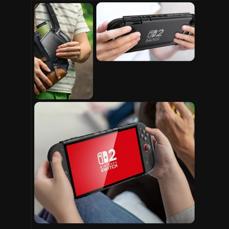 Custodia Crystal Supcase per Nintendo Switch 2, Frost Black