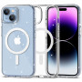 Custodia Tech-Protect FlexAir Hybrid MagSafe per Apple iPhone 15, Glitter Clear