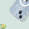 Custodia Tech-Protect FlexAir Hybrid MagSafe per Apple iPhone 15, Glitter Clear