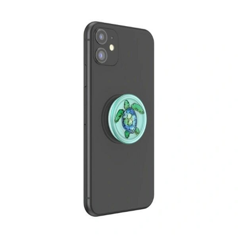 Grip e supporto per telefono PopSockets PopGrip PlantCore Tortuga