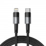 Cavo Tech-Protect UltraBoost USB-C/Lightning PD 20W 3A 200 cm, grigio