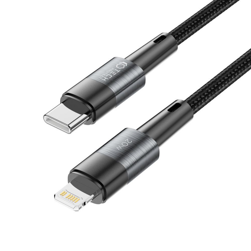 Cavo Tech-Protect UltraBoost USB-C/Lightning PD 20W 3A 200 cm, grigio