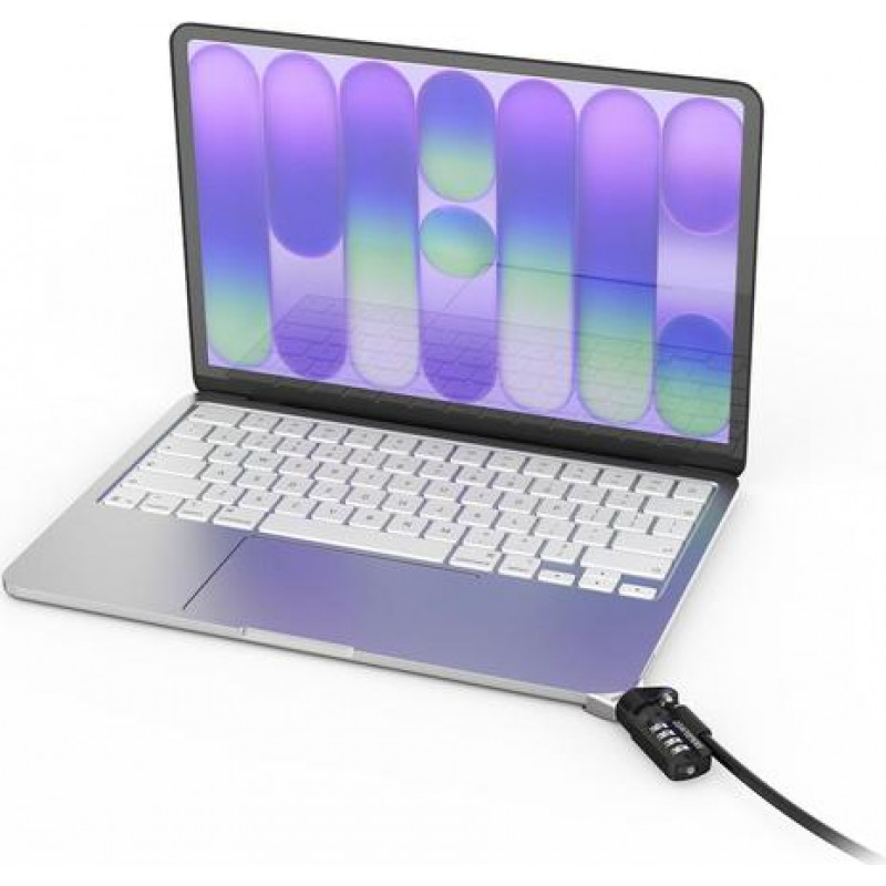 Adattatore di sicurezza Ledge Compulocks per MacBook Neo MBALDGN01CL, con lucchetto a combinazione con cavo (Corner Lock)