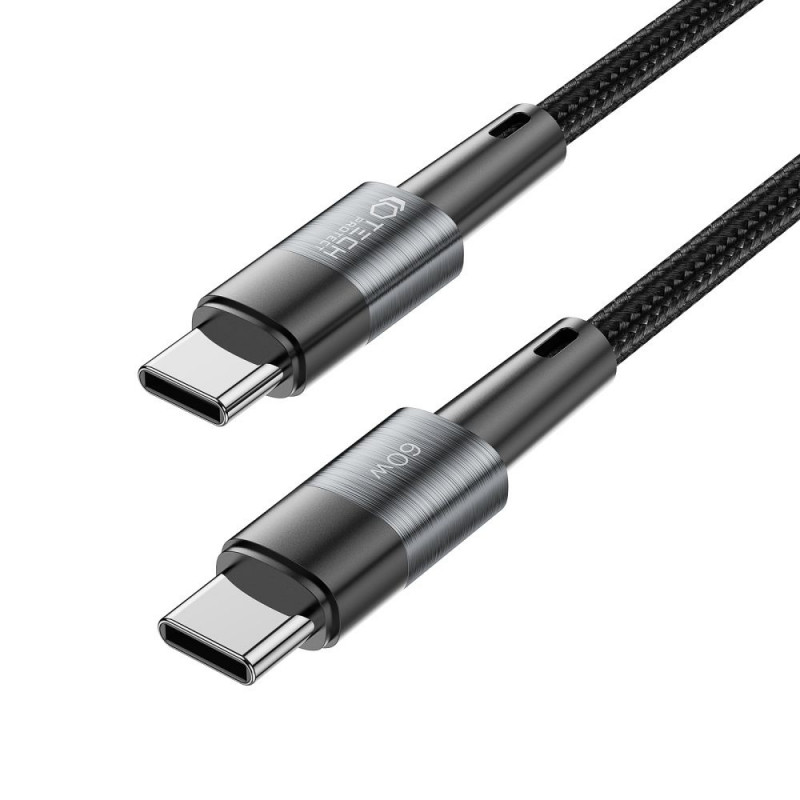 Cavo Tech-Protect UltraBoost USB-C/USB-C PD 60W 3A 200 cm, grigio