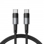 Cavo Tech-Protect UltraBoost USB-C/USB-C PD 60W 3A 100 cm, grigio