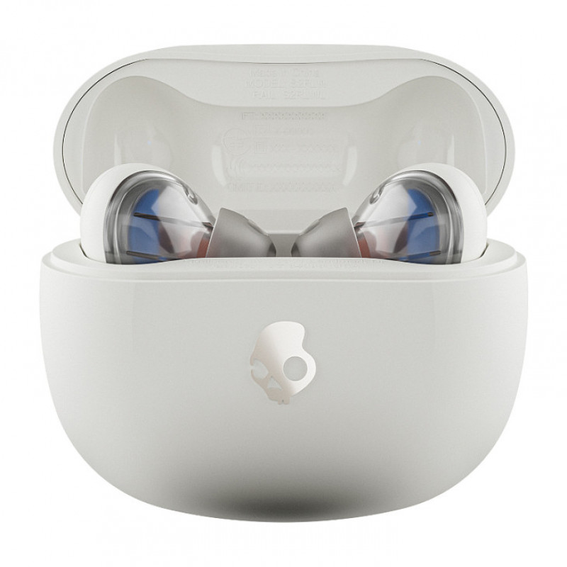 Cuffie true wireless in-ear Skullcandy Rail S2RLW-Q751, Bone/Orange Glow