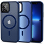 Custodia MagSafe Tech-Protect MagMat per Apple iPhone 12/12 Pro, blu navy opaco