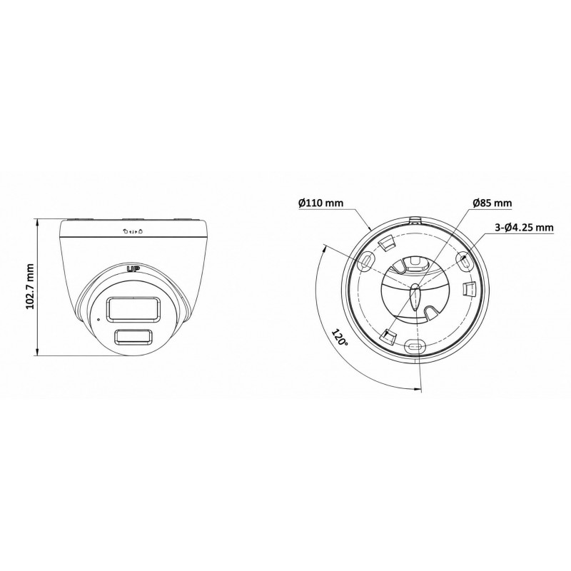 Telecamera IP Miton NT-IP136CA-DL, 6 MP, 2.8 mm