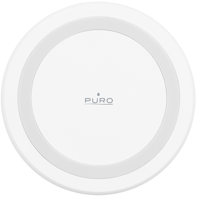 Stazione di ricarica wireless Qi PURO 10W, bianca