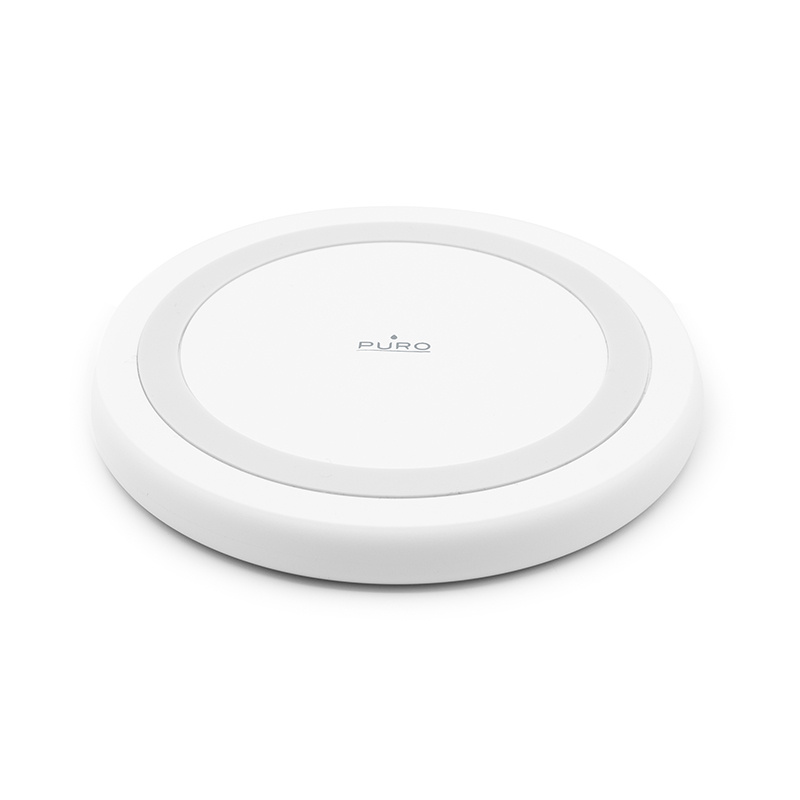 Stazione di ricarica wireless Qi PURO 10W, bianca