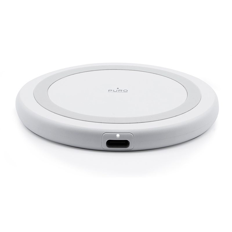 Stazione di ricarica wireless Qi PURO 10W, bianca