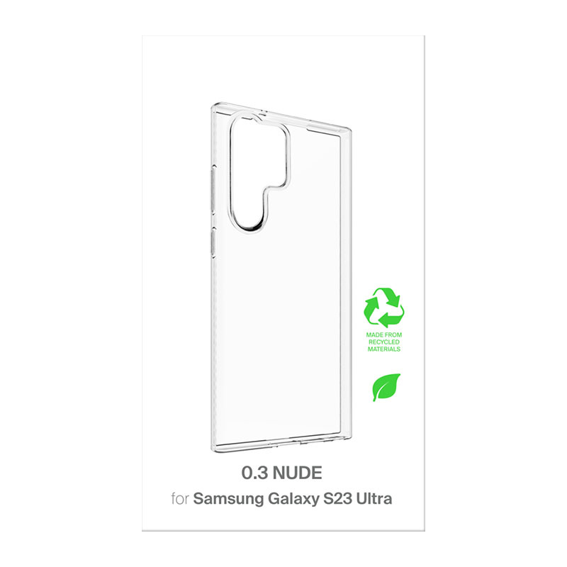 Custodia PURO 0.3 Nude per Samsung Galaxy S23 Ultra, trasparente