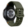 Cinturino sport in silicone Tech-Protect THP3054 per Samsung Galaxy Watch 4/5/5 Pro/6/7/FE, verde militare