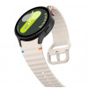 Cinturino sport in silicone Tech-Protect per Samsung Galaxy Watch 4/5/5 Pro/6/7/FE, Starlight