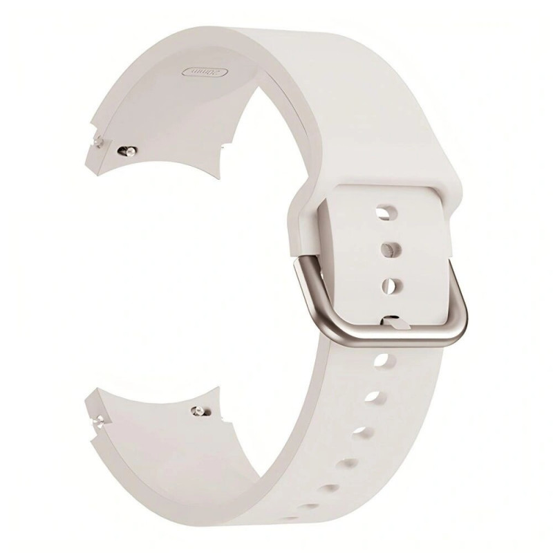 Cinturino in silicone Tech-Protect THP3041 per Samsung Galaxy Watch 4/5/5 Pro/6/7/FE, Starlight