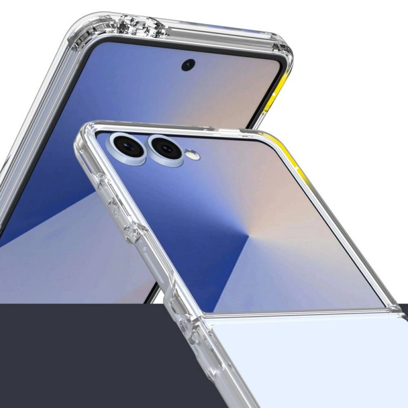 Custodia Tech-Protect Flexair Hybrid THP4318 per Samsung Galaxy Z Flip 7, trasparente