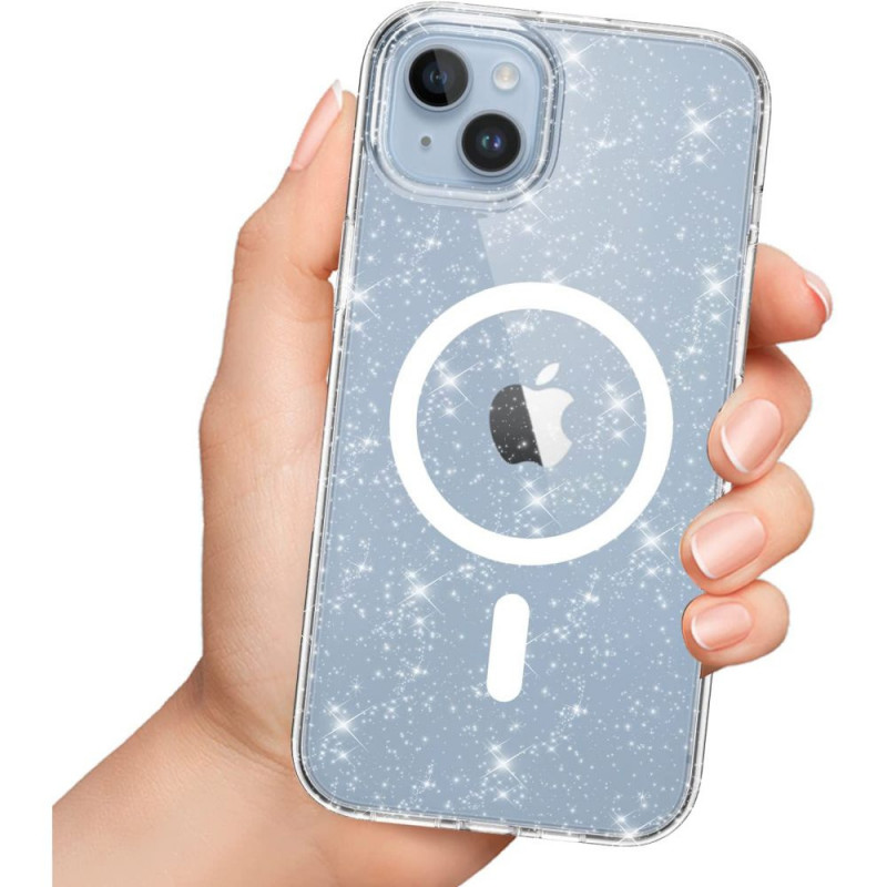 Custodia Tech-Protect Flexair Hybrid MagSafe per Apple iPhone 13 / 14, glitter
