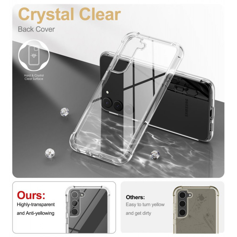Custodia Tech-Protect Kevlar per Samsung Galaxy S23+, trasparente