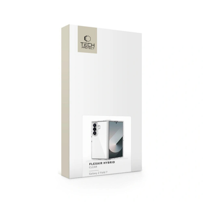 Custodia Tech-Protect Flexair Hybrid THP4308 per Samsung Galaxy Z Fold 7, trasparente