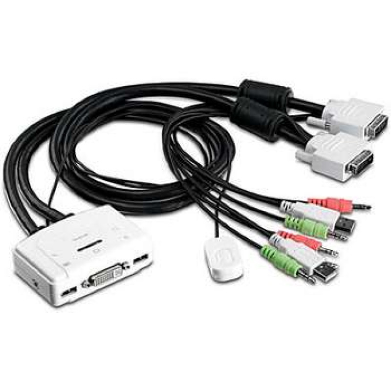 Switch KVM/audio TRENDnet TK-214i, 2 x KVM/audio