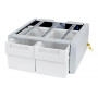 Componente di montaggio supplementare Double Tall per serie StyleView SV43/44 Ergotron (modulo a 2 cassetti), grigio/bianco
