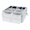 Componente di montaggio supplementare Double Tall per serie StyleView SV43/44 Ergotron (modulo a 2 cassetti), grigio/bianco