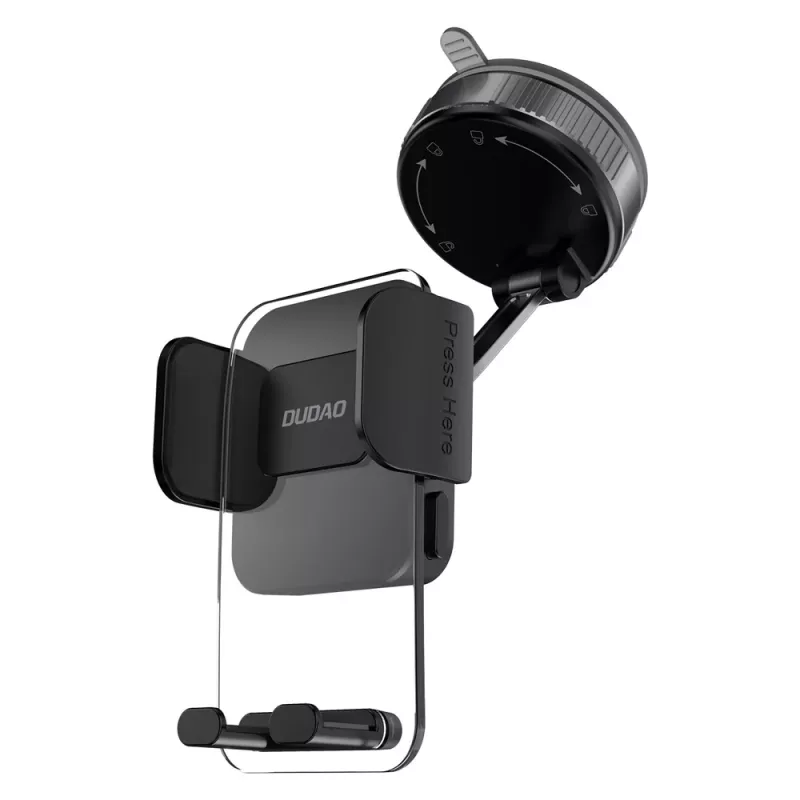 Supporto per telefono da auto Dudao F24PLUS con ventosa per cruscotto, nero