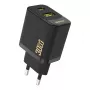 Caricatore da parete Dudao A27TEU PD 30W GaN, USB-A + USB-C, nero