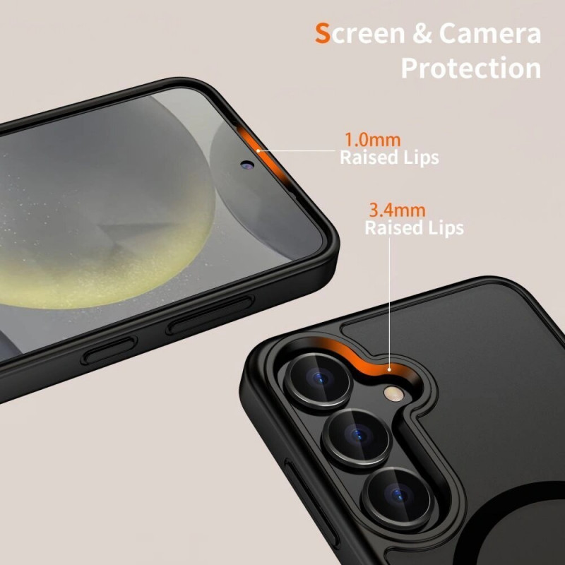 Custodia Magmat MagSafe Tech-Protect per Motorola Moto G86 5G / G86 Power 5G, nero opaco