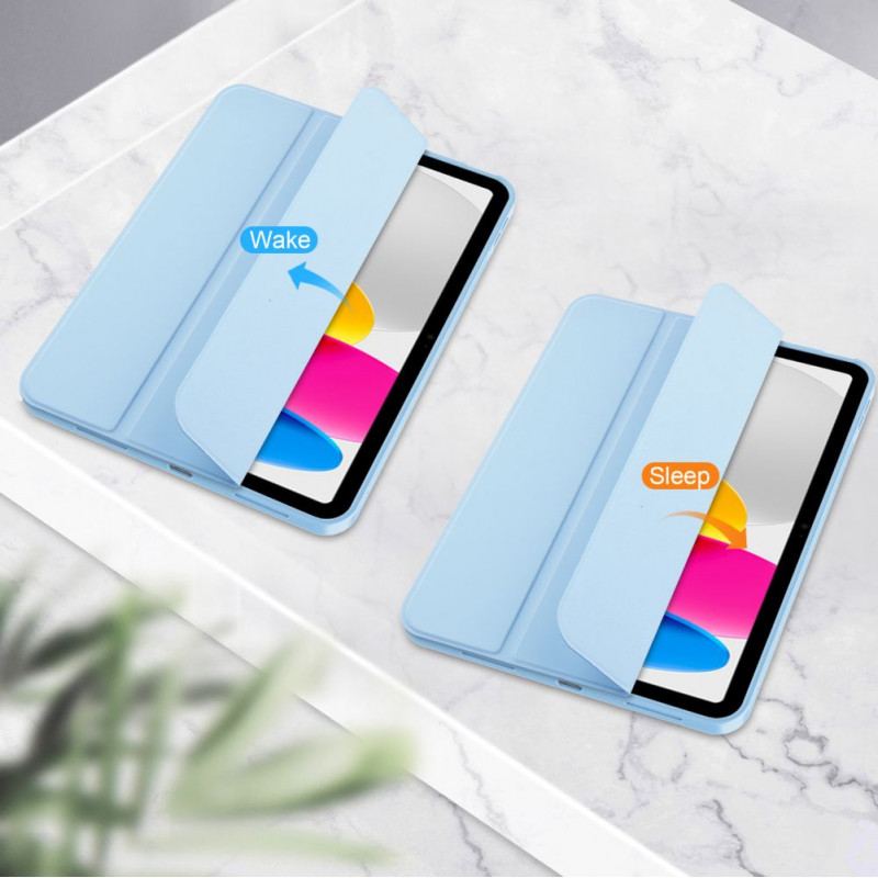 Custodia Tech-Protect SC Pen per Apple iPad 10.9 (2022) / iPad 11 (2025), azzurro cielo