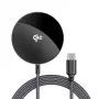 Caricatore wireless magnetico Acefast E24 Qi2 15W con cavo USB-C da 1,2 m, nero