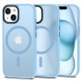 Custodia Tech-Protect MagMat MagSafe per Apple iPhone 15, azzurro opaco