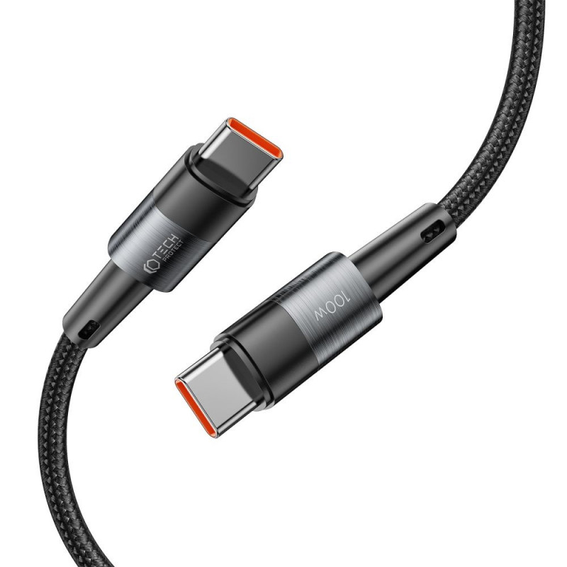 Cavo USB-C PD Tech-Protect Ultraboost, 100W, 5A, 25 cm, grigio